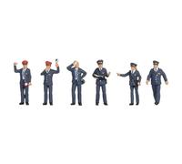 NOCH H0 Personaggi dei ferroviari della Repubblica Ceca, set di personaggi per modellini ferroviari H0, curati nei dettagli e realistici