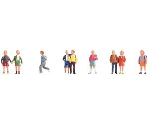 NOCH H0 Set Di Figure "Bambini", Dipinto A Mano Per Scala H0, Per Modellismo E