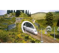 NOCH ICE Tunnel-Portal, Modello Colorato A Mano, 18 X 23 Cm Per La