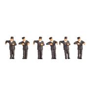 Noch Lokführer Flok a Vapore, Figure Decorative realistiche in Scala 1:160 per la Traccia N, Colorate a Mano per Un modellismo Dettagliato