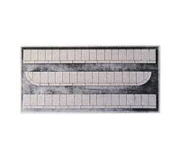 NOCH Marciapiede strutturale "lastre di cemento", modello marciapiede 86,2 cm di lunghezza per scartamento H0, ideale per diorami e modelli