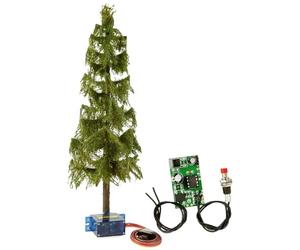 Noch® Micro-Motion - Albero Che Cade Abete, Modello Realistico con Elettronica, Altezza 17 cm, per H0 e TT Perfetto per modellismo Ferroviario
