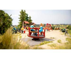 Noch® Micro-Motion - Giostra per Bambini, Perfetto per parchi Giochi per Bambini, 5 x 5 x 5,4 cm, colorato a Mano e Micro Movimento per corsia H0