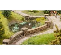 NOCH Muri in arenaria, dipinti a mano, 104 cm, per scartamento H0, perfetti anche per diorami e paesaggi modellistici