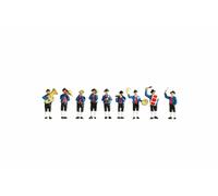 NOCH Musicisti, Set Con 9 Handkolorierten Figure di Plastica per Scala H0