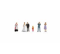 Noch N - Set di Statuette in plastica per modellismo, Colori a Mano e fedeli ai Dettagli per Lo scartamento N