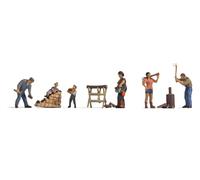 Noch 15616 1/87 H0 Personaggi Statuette Logger Stampi Da Legno Ho