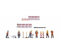 NOCH 16262 - Set personaggi e accessori a tema lavori stradali. Scala H0 1:87