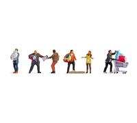 NOCH Persone Durante L'Acquisto Frenetico, Figure In Scala 1:87 (H0) Per Il
