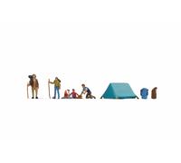 NOCH Set Da Campeggio TT Figure, Ideale Per Diorama E Ferrovia In Miniatura