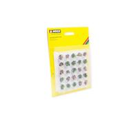 NOCH Set di 25 ciuffi di erba per diorami e modellismo, 6 mm, ideali per scartamenti H0, TT, N, Z