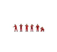 Noch® Set di Personaggi Seenotrettung, Personaggi con binocolo e Radio in plastica per scartamento H0, colorato a Mano