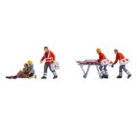 Noch® Set di Statuette per incidenti stradali, Colorate a Mano, Scene drammatiche per paesaggi modellistici