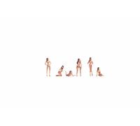 NOCH Set Figure Dipinte a Mano per Spur H0, 6 Pezzi, Donna, 1:87