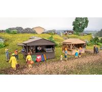 NOCH Set Temi " Mercato Medievale“, Con Taglio Laser di Montaggio E Figure per