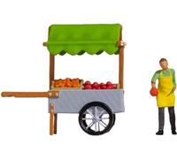NOCH Tiny-Scenes - Bastone da Frutta per modellismo H0 con Statuette per Mercato settimanale