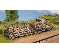 NOCH Tribuna con modellismo dettagliato, 13,4 x 6,9 cm, ideale per scala H0 e scene sportive creative