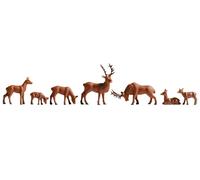 NOCH TT Figure in plastica handcolorate 7 pezzi, Tier, 1:120, 45730