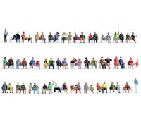 NOCH TT Mega-Spar-Set "Seduti", Figure Dipinte A Mano, 60 Pezzi Per Modellismo