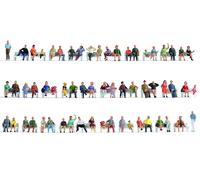 NOCH TT Mega-Spar-Set "Seduti", Figure Dipinte A Mano, 60 Pezzi Per Modellismo
