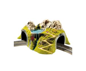 NOCH® Tunnel Angolare, 2 Binari Curvi, 43 X 41 Cm, Per La Scartamento H0 Con