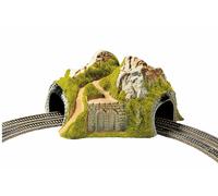 NOCH Tunnel Angolare, Tunnel Curvo A 2 Binari, 23 X 22 X 12 CM Per Scartamento N
