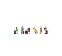 Noch® Viaggiatore, 6 personaggi con grande bagaglio, per modellismo pista TT 1:120 perfetto per il vostro paesaggio modello