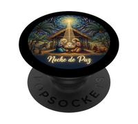 Noche de Paz presepe portoricano cristiano PopSockets PopGrip Adesivo