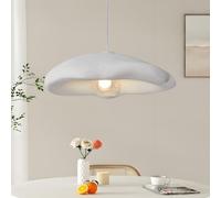 NOCHX Creative Wabi Sabi Pendent Light G9 Lampadero Materiale In Polistireno Luce Sospese In Altezza Regolabile Adatto Per Il Soggiorno Camera Da Letto Sala Da Pranzo Camera Per Bambini(bianca)