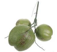 Noci di cocco verdi artificiali realistiche, frutta falsa di plastica per la casa per la decorazione