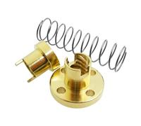 Noci di ottone con vite al piombo in acciaio inoss Dado a flangia for stampante 3D T8 TR8x8, diametro 8 mm, passo 2 mm, piombo 8 mm, molla in ottone anti-gioco