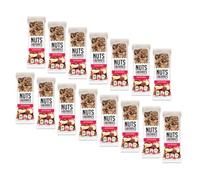 Noci e Bacche | Barretta Biologica Frutta Secca Anacardi Uvetta | Merenda Fiocchi Avena e Bacche Goji | Snack Frutta Secca | Snack Proteine - 15 Barrette