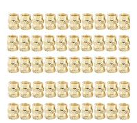 Noci fusi a caldo M2 .5 M3 M4 M5 M6 Inserti in ottone Dado Hot Melt Calore di fusione Dadi rame Stampante 3D iniezione incorporati(Twill Knurled(50Pcs),M3xL5xOD4)