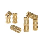 Noci fusi a caldo M2 .5 M3 M4 M5 M6 M8 M10 Dado in ottone hot melt con inserto filettato a caldo for inserimento a iniezione zigrinato in plastica Stampa 3D(Length 7mm,M2.5(OD3.5mm) 50Pcs)