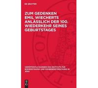 Nocontributor Zum Gedenken Emil Wiecherts Anlässlich Der 100. (Copertina rigida)