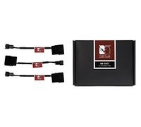 Noctua NA-SAC1, Adattatore Aliment Ventola da Molex 4 Pin a 3 Pin Conf da 2 | Adattatori per Alimentare Ventole a 3 Pin da PSU Connettore Molex Periferiche, Guaina Resistente a Usura e Calore, Set da 2