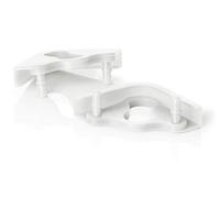 Noctua NA-SAVP6 chromax.white, Almohadillas para Ventilador de PC, 16 Uds | Para Ventiladores Noctua de 200mm, Set para 2 Ventiladores, la Silicona de Color Amortigua Vibraciones y Reduce Ruido