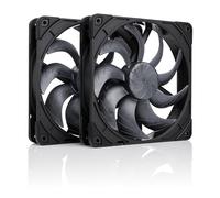 Noctua NF-A14x25 G2 PWM Sx2-PP chromax.black, Set di Due Ventole per Configurazioni di Tipo Push-Pull e Fianco a Fianco (Nero)