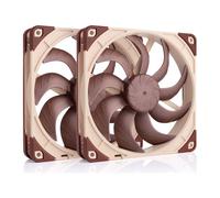 Noctua NF-A14x25 G2 PWM Sx2-PP, Set di Due Ventole per Configurazioni di Tipo Push-Pull e Fianco a Fianco (Marrone)