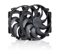 Noctua NF-A14x25r G2 PWM Sx2-PP chromax.black, Set Push-Pull di Due Ventole per PC Silenziose di Qualità Premium da 140 mm (Nero)
