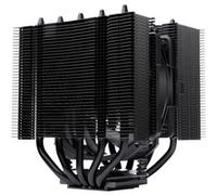 Noctua NH-D12L chromax.black, Dissipatore Dual-Tower Silenzioso Performante | Altezza 145mm, Raffreddamento Silenzioso, 5 Heatpipe, Intel e AMD, Ventola da 120mm, Compatibilità RAM 100%, Kit Accessori