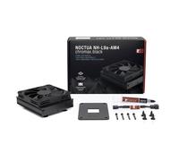 NH-L9a-AM4 chromax.black Processore Refrigeratore 9,2 cm Nero, raffreddamento CPU Nero, Refrigeratore, 9,2 cm, 600 Giri/min, 2500 Giri/min, 23,6 dB, 57,5 m³/h