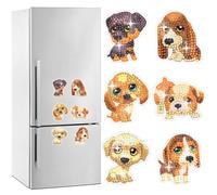 Nocturnal Pals Diamond Painting Set - Decorazione magnetica multi-pezzo per lavagne, auto e cassette postali