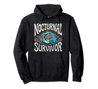 Nocturnal Survivor Night Shift Nurse Medical Coffee Felpa con Cappuccio