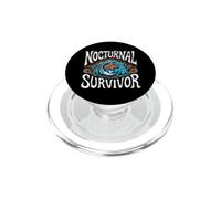 Nocturnal Survivor Night Shift Nurse Medical Coffee PopSockets PopGrip per MagSafe