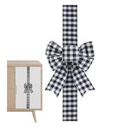 Nodi natalizi decorativi per porte e armadi, grandi formati | Fiocchi per porta d'ingresso e finestra, per finestra, albero, parete, cucina, sale, griglia nera e bianca