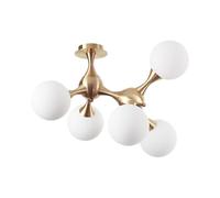 NODI PL5 OTTONE SATINATO, Plafoniera, Ideal Lux