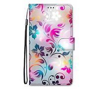 Nodigao per ZTE Blade A34 4G Cover a Libro Book Pelle PU Portafoglio Magnetica Custodia con Disegni Animale Motivo Antiurto Flip Silicone Bumper Case - Foglia