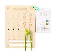 Nodo Board per, bambini gioco di apprendimento in legno | Tavola da allenamento per legare i nodi, per bambini, ragazze, ragazzi, riunioni di famiglia a casa