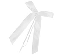 Nodo decorativo per auto da matrimonio Fiocchi da sposa bianchi 50 pezzi | Forniture for feste di compleanno artigianali Sedie Pew End Decorazioni for la casa fai-da-te(White)